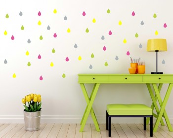 Raindrop Vinyl Wall Stickers Raindrop Vinyl Wall Stickers